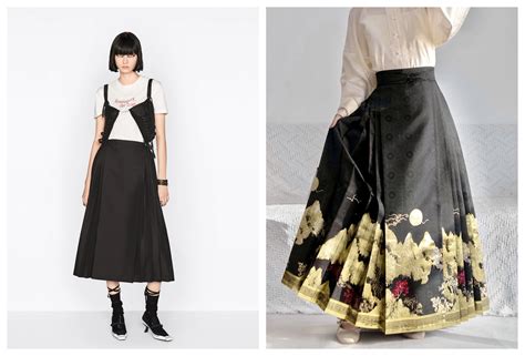 dior chinese skirt|Dior denim skirt.